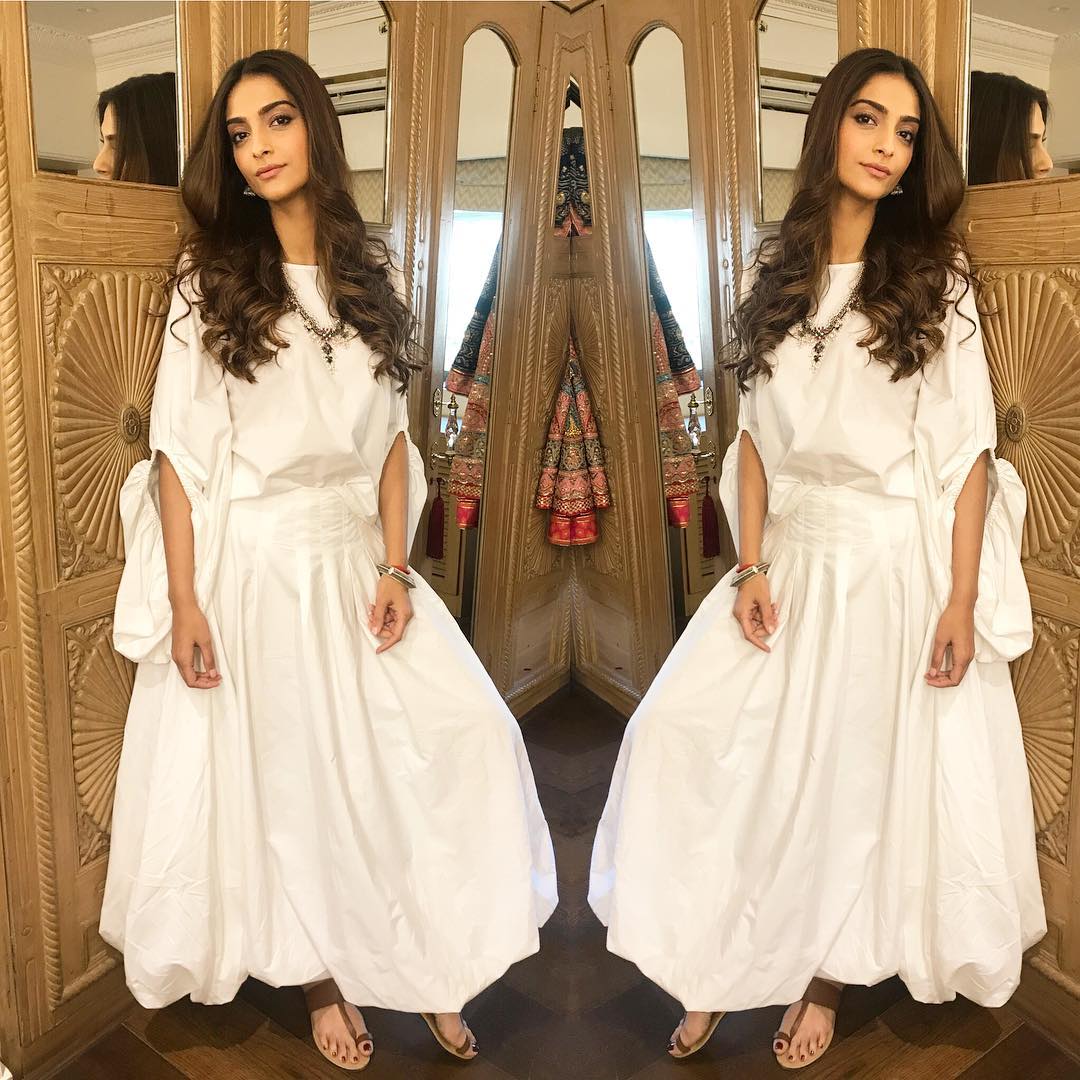 Sonam Kapoor's Chick White Bohemian Style Is Perfect For Comfortable C ...