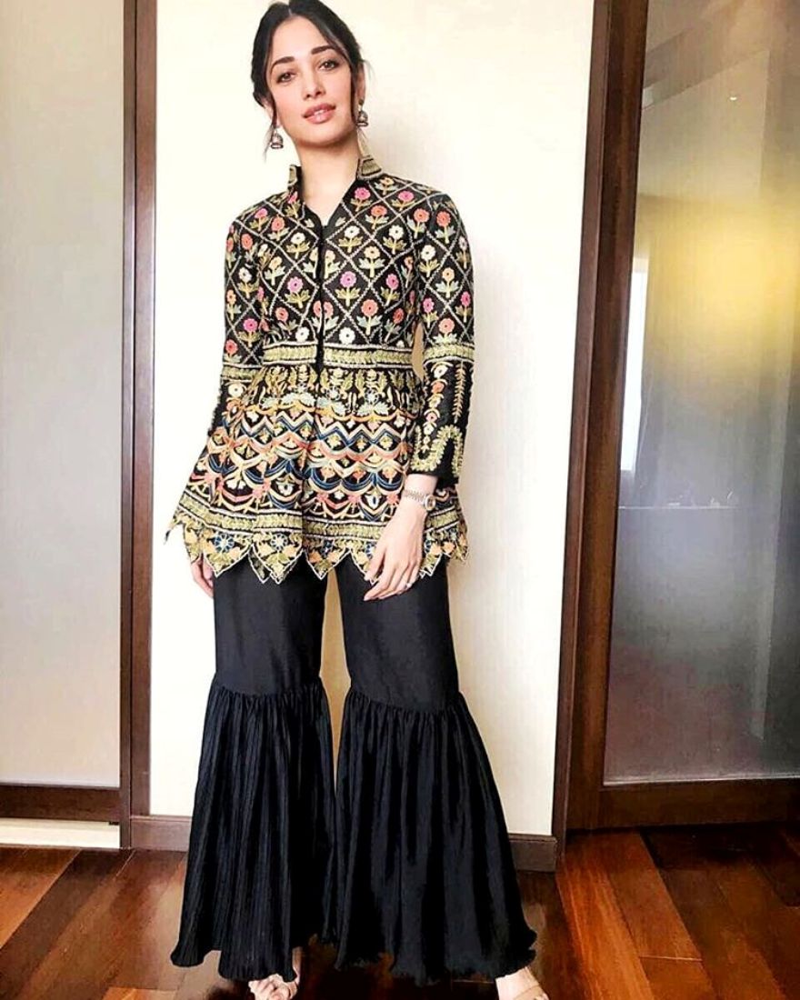 Tamannaah Bhatia Wears The Peplum Jacket In The Classiest Way