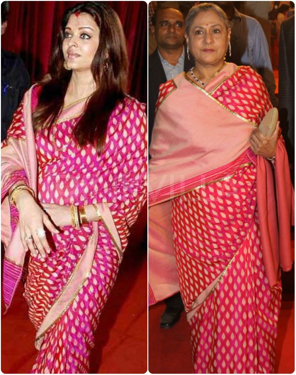 aishwarya-rai-pregnant-in-pink-saree