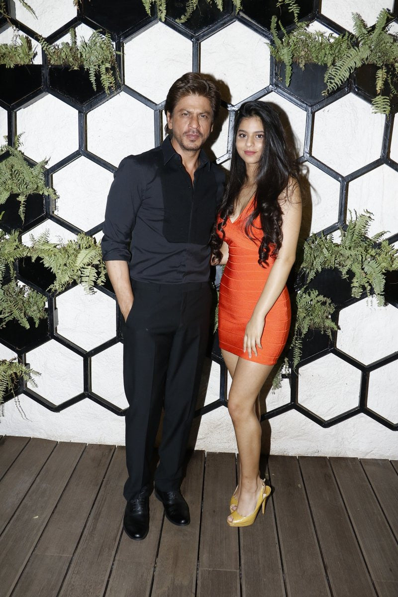 Suhana Khan Stuns In Tangerine Bandage Dress From Hervé Léger