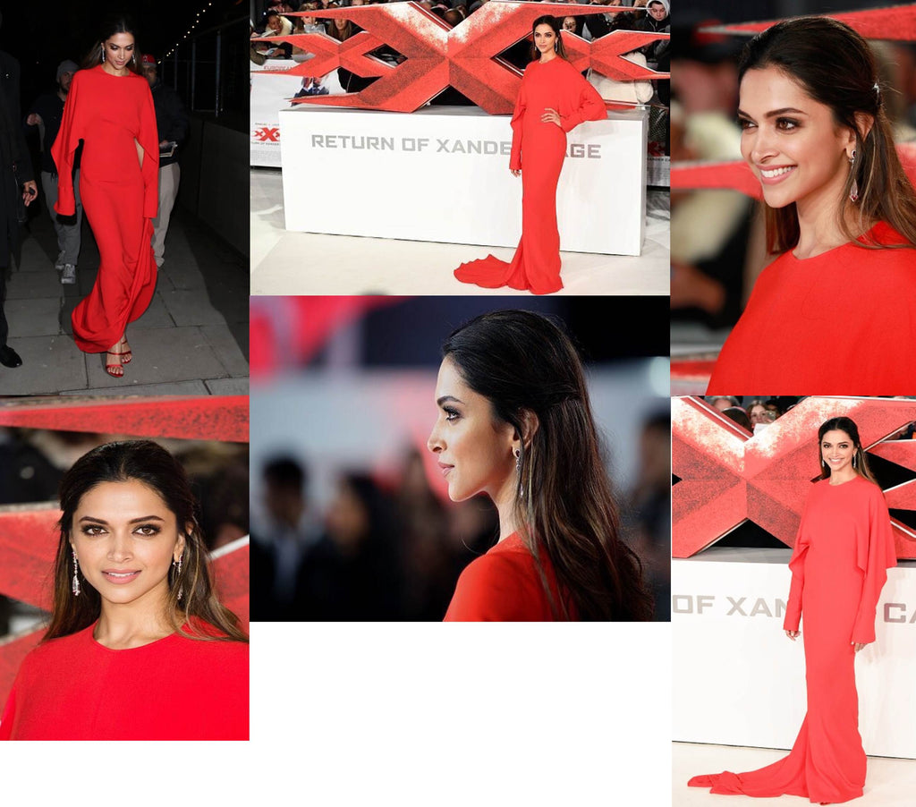 Deepika Padukon Sexy Video - Deepika Padukone is Just Looking Red Hot in Stella McCartney Red Gown â€“  Lady India