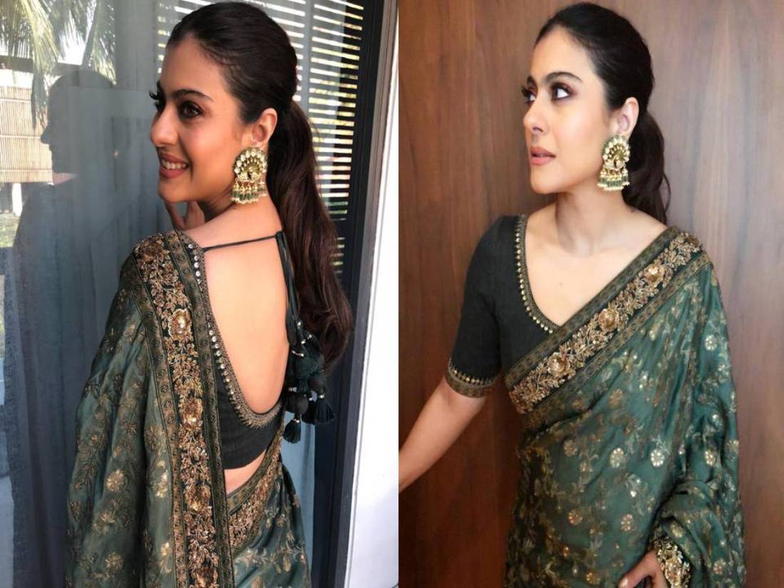 Kajol Looked Elegant In Designer Sarees By Sabyasachi