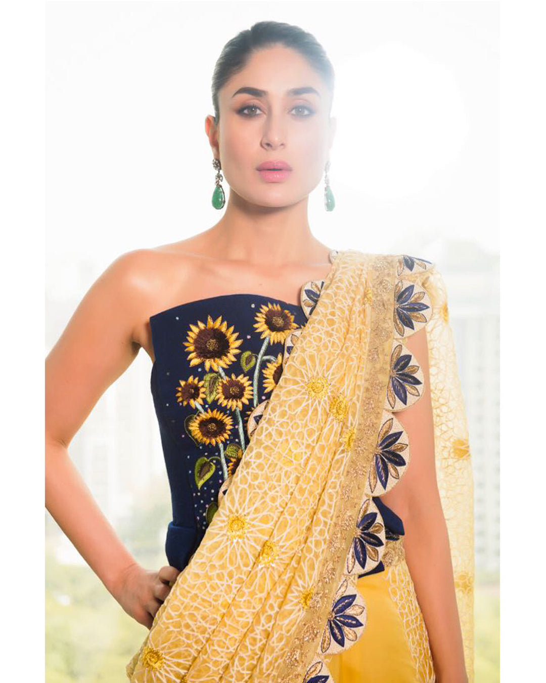 Kareena Kapoor Khan in Designer Yellow Saree