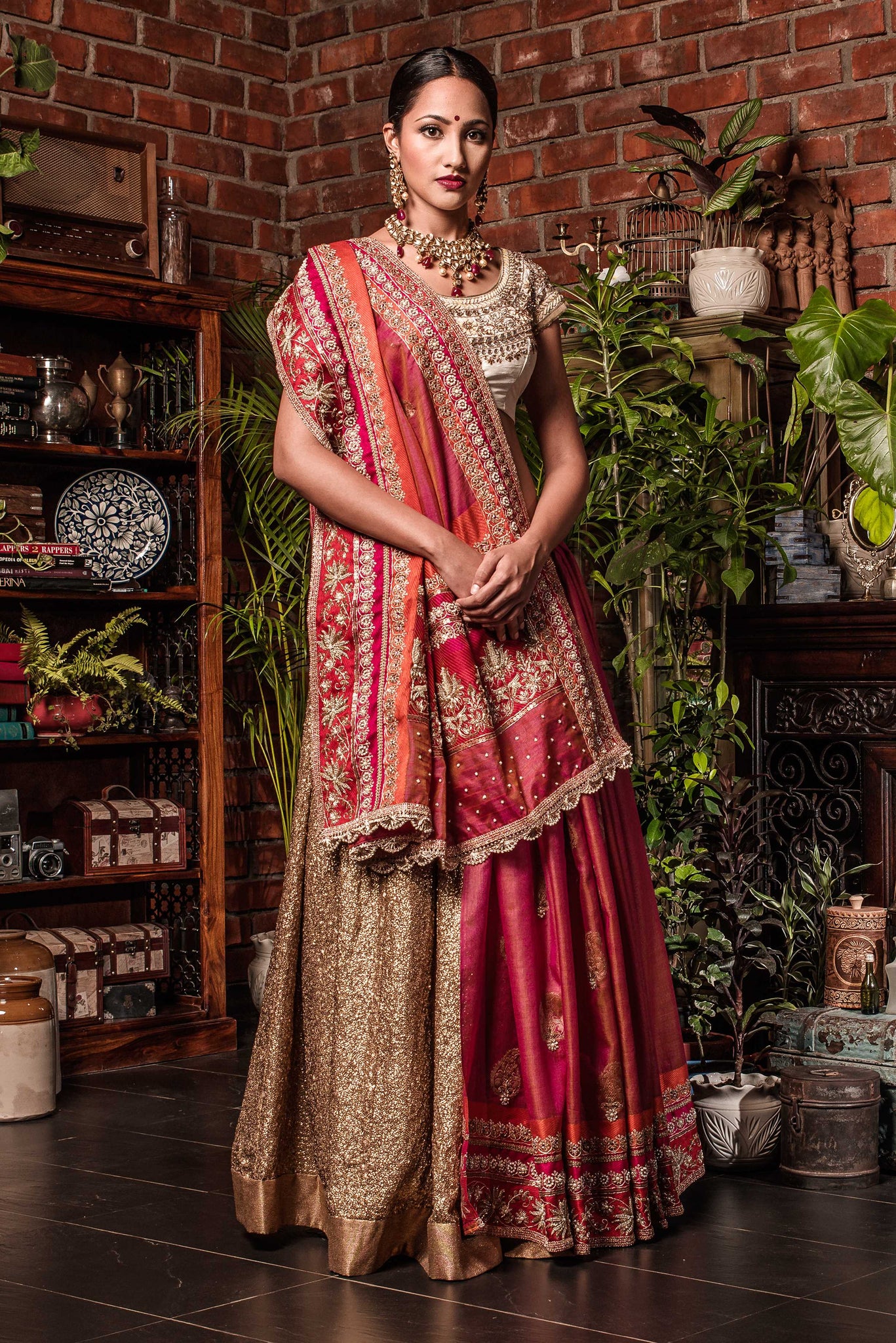 Fabulous & Beautiful Printed Lehenga Saree This saree with its bright  colour and prints makes for