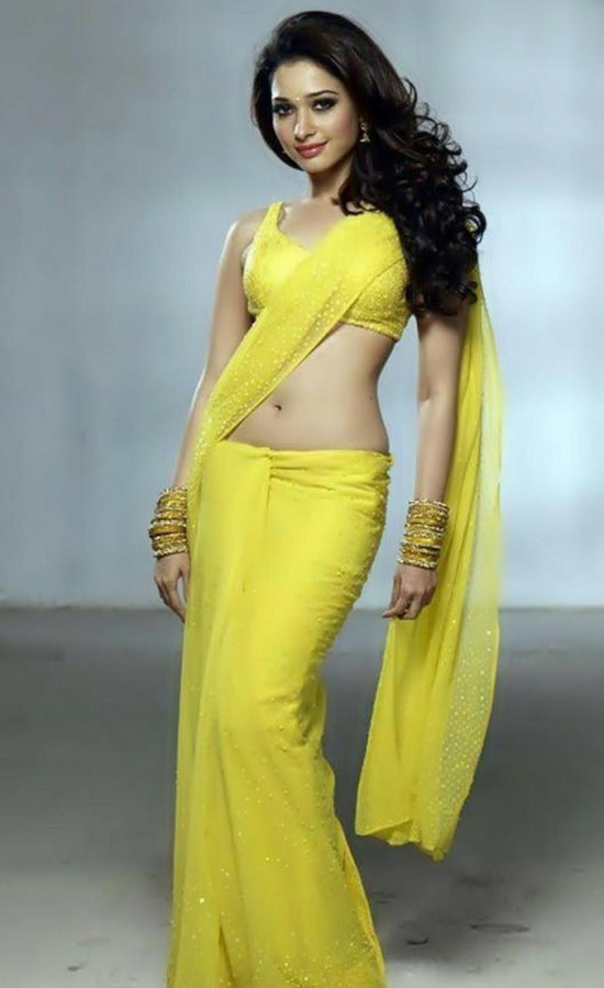 tamanna-bhatia-in-himmatwala-yellow-saree