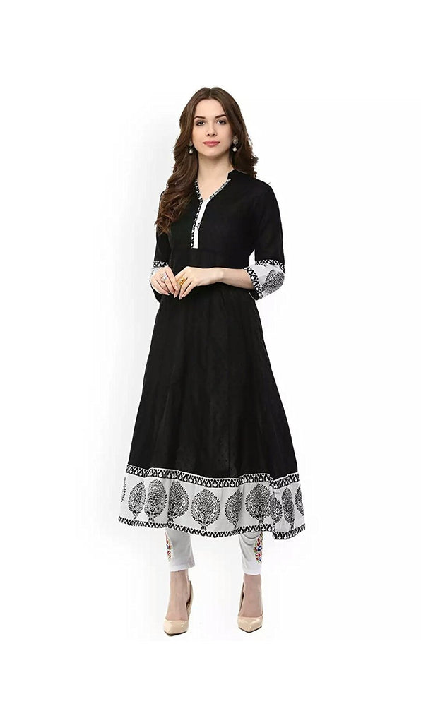 white anarkali kurtis