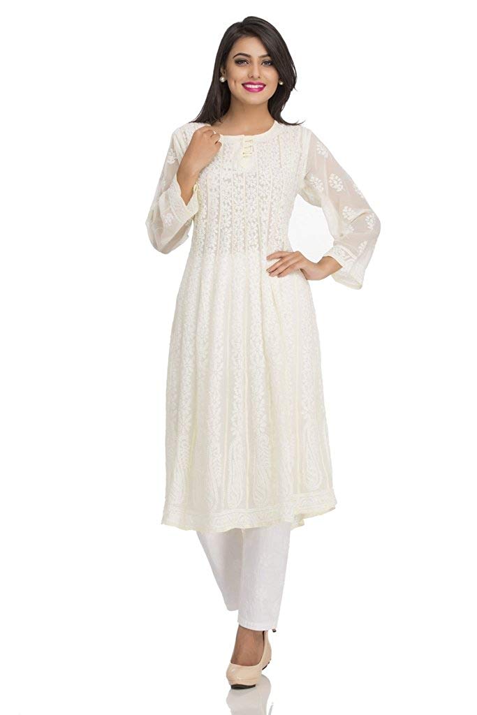 chikankari anarkali suits