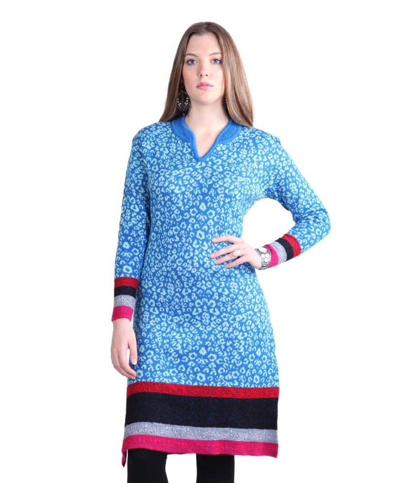 designer woollen kurtis