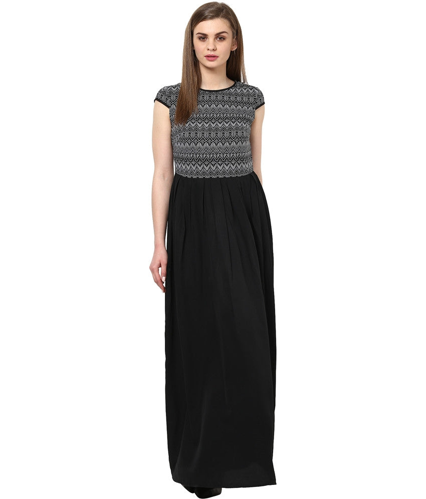 polyester maxi dress