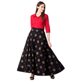 Top With Long Skirt Set  Buy Long Skirts with Shirt Top for Women