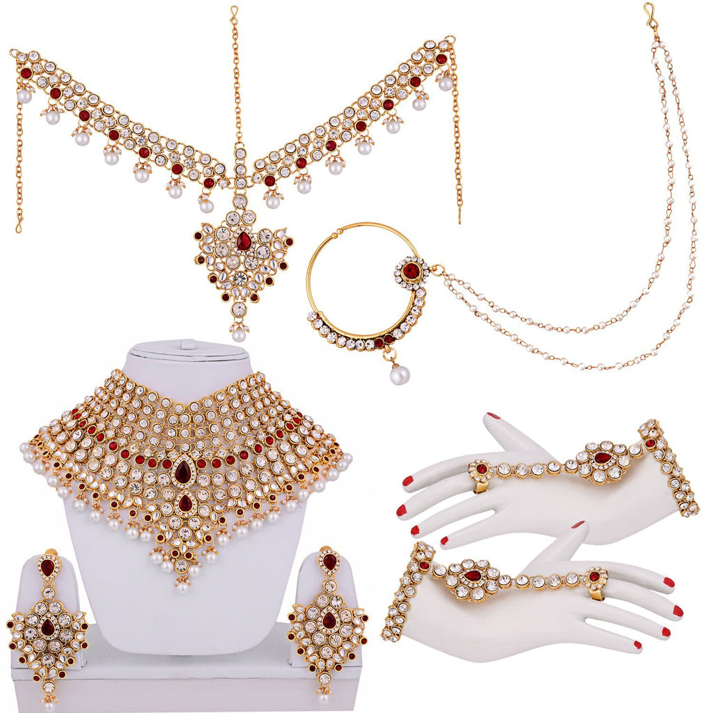 Diamond Wedding Necklace Set Bridal Jewellery Sets Lady India