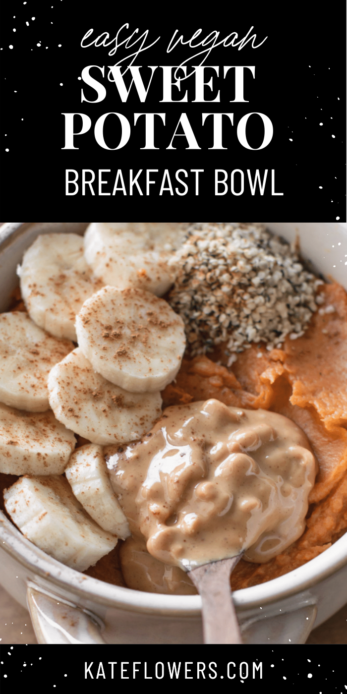 Raw Vegan Sweet Potato Breakfast Bowl