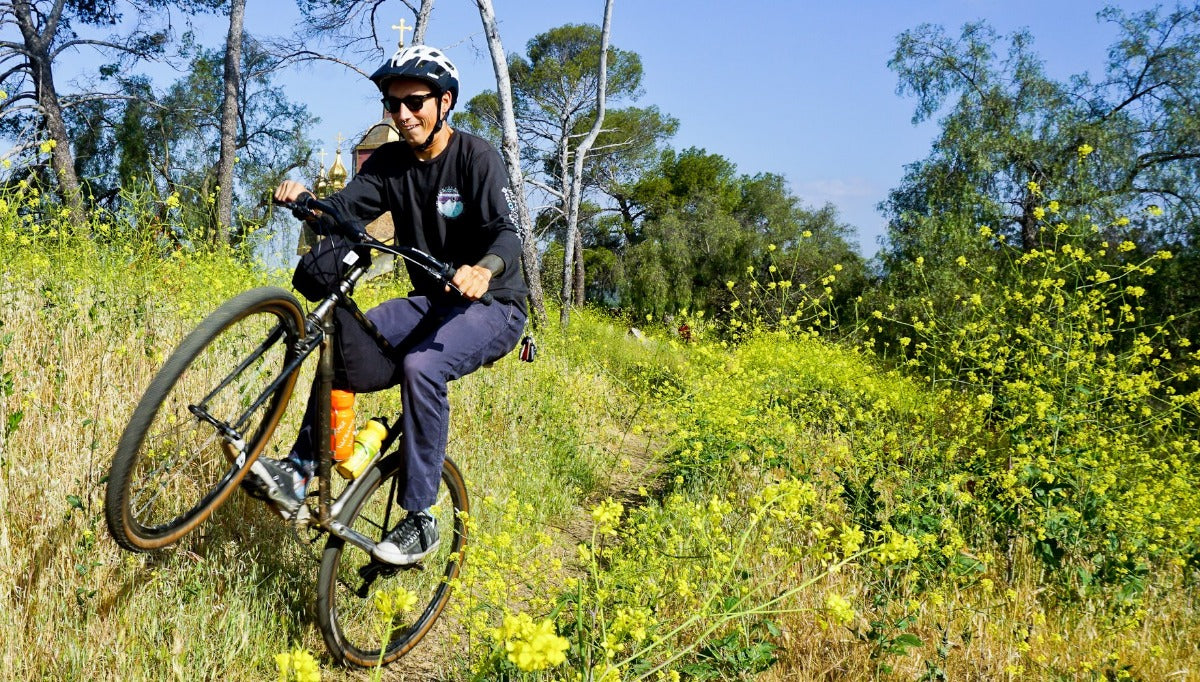 Justin shredding with the Large Point N Shoot Camera Bag