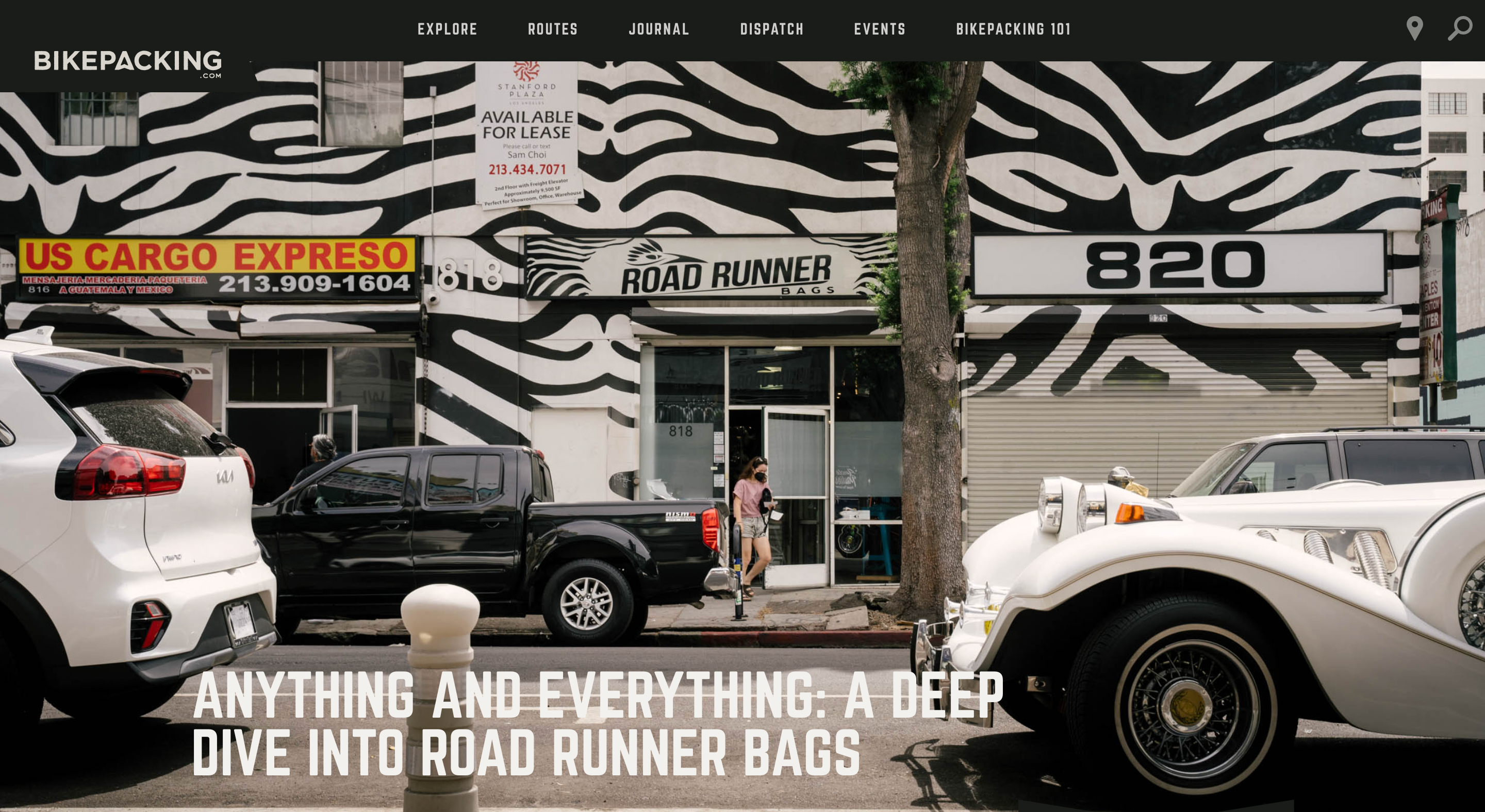 Bikepacking.com Featuring Road Runner Bags