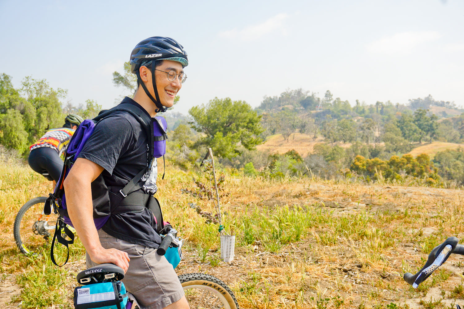 clint from velo orange enjoying the views from elysian park