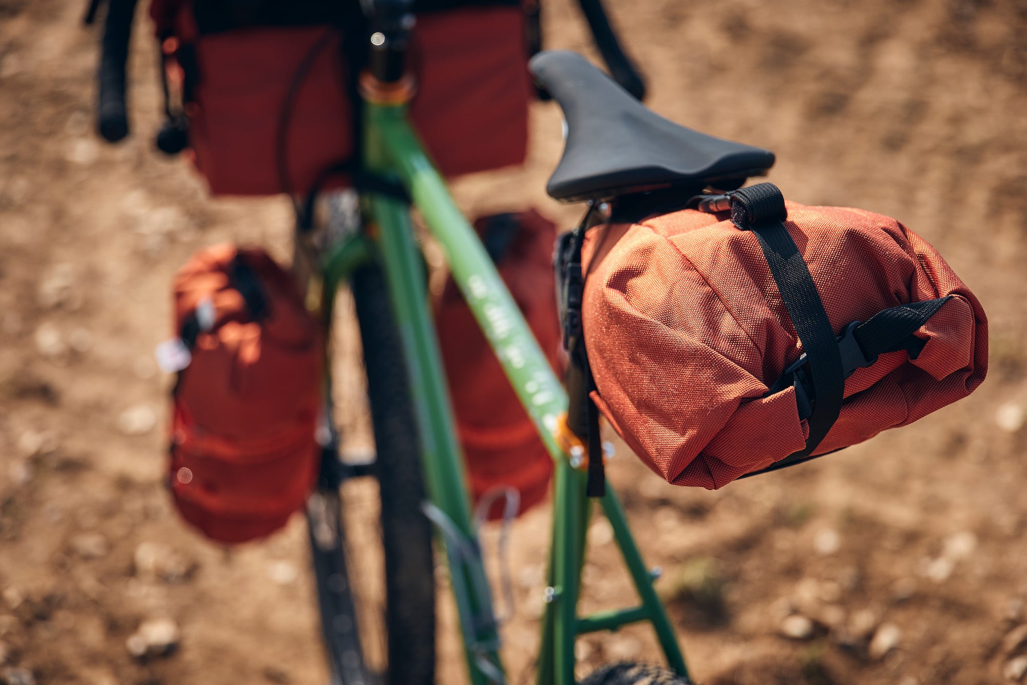 Road Runner Bikepacking Bags on a custom Fairlight Gravel xBike