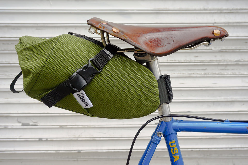 Road Runner Bags XL Fred Saddle Bag for Bike Packing, Bike Touring and Bike Camping
