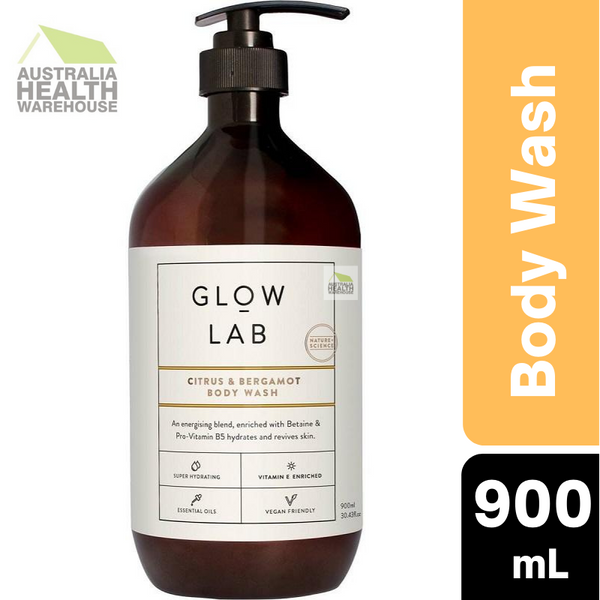 Glow Lab Citrus & Bergamot Body Wash 900mL December 2023