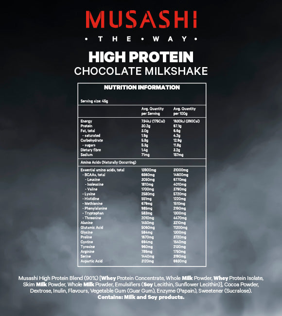 Musashi High Protein Chocolate 2kg September 2023 – Australia Health