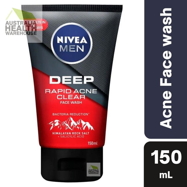 Nivea Men Deep Rapid Acne Clear Face Wash 150mL