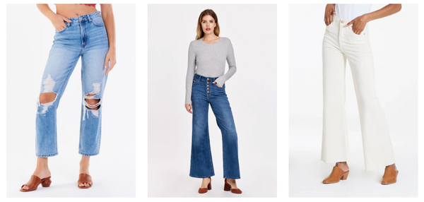 dear john denim on 3 different models in a variety of colors