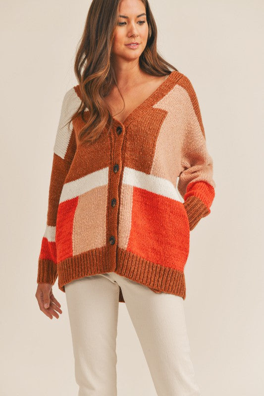 Supreme mohair abstract stripe cardigan | www.carmenundmelanie.at