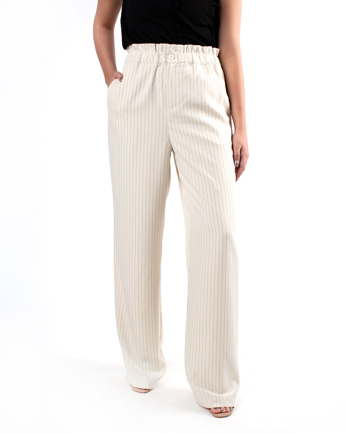 striped pull on pants