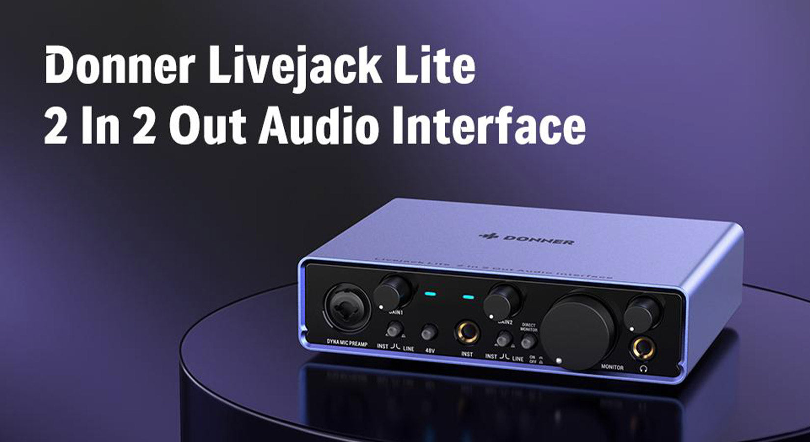 methane Passed suffering Your Recording Career Starts Here-Donner Livejack Audio Interface - Donner  Musical instrument