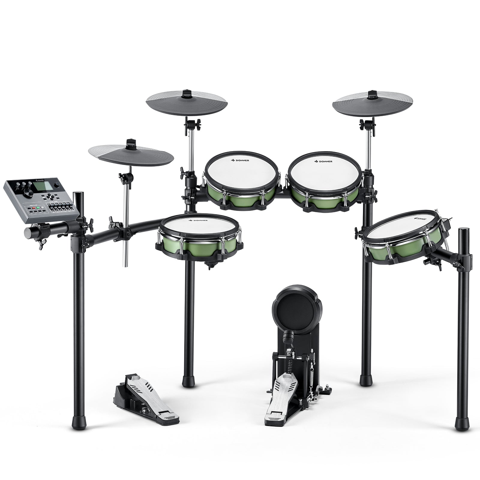 

Donner DED-500 Electronic Drum Set 5-Drum 3-Cymbal with Standard Mesh Heads/Included BD Pedal