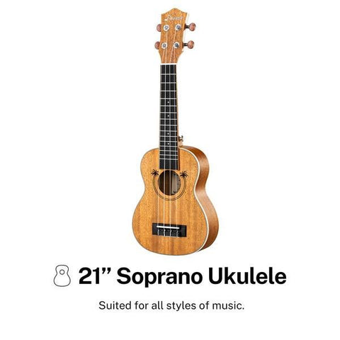 Donner-DUC400-21-inch-Guitar-Shape-Ukulele