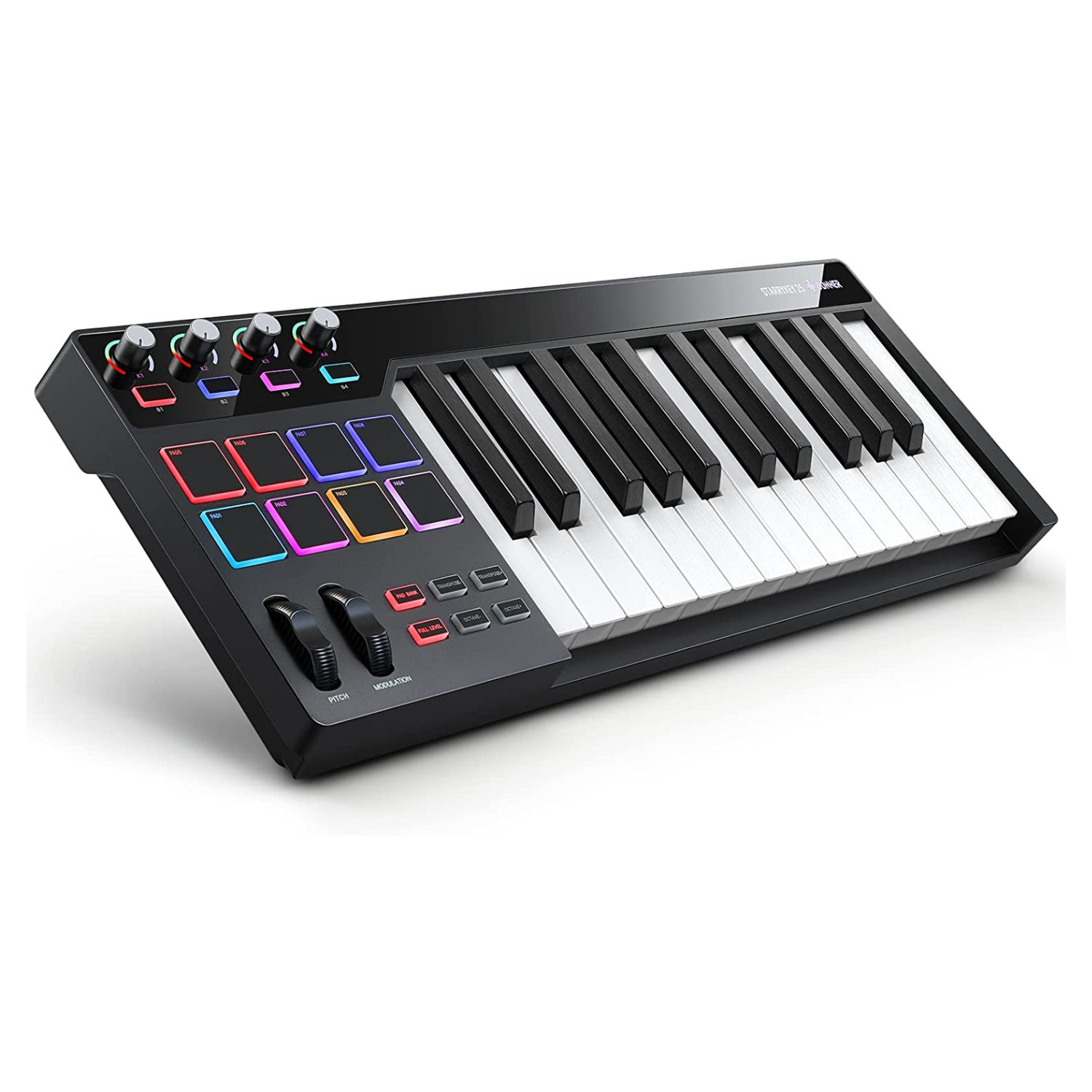 Donner STARRYKEY 25 MIDI Keyboard Controller with Full-sized 25 Keys -  Donner Musical instrument