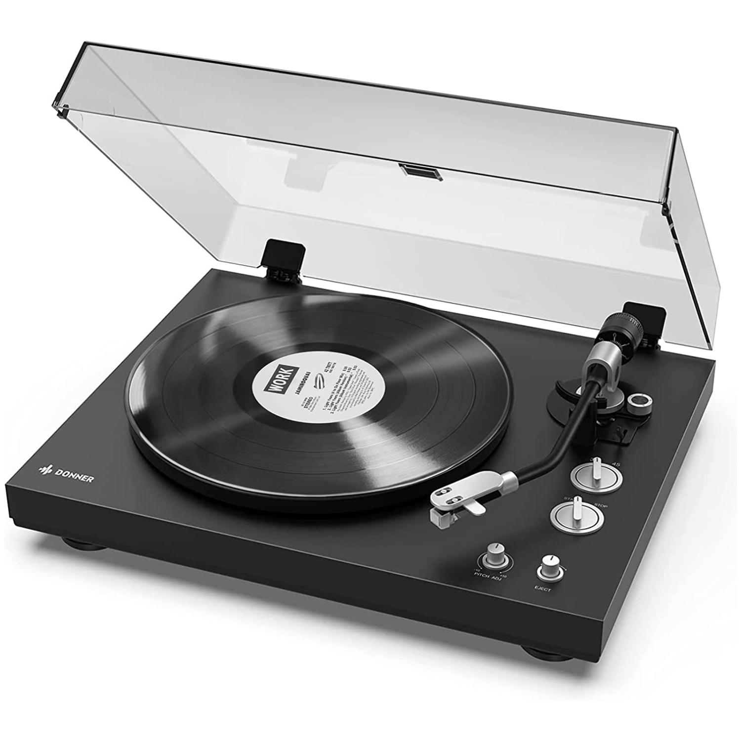 

Donner DP-500 Bluetooth Turntable Belt-Drive Vinyl Record with Adjustable Counterweight 2 Speed