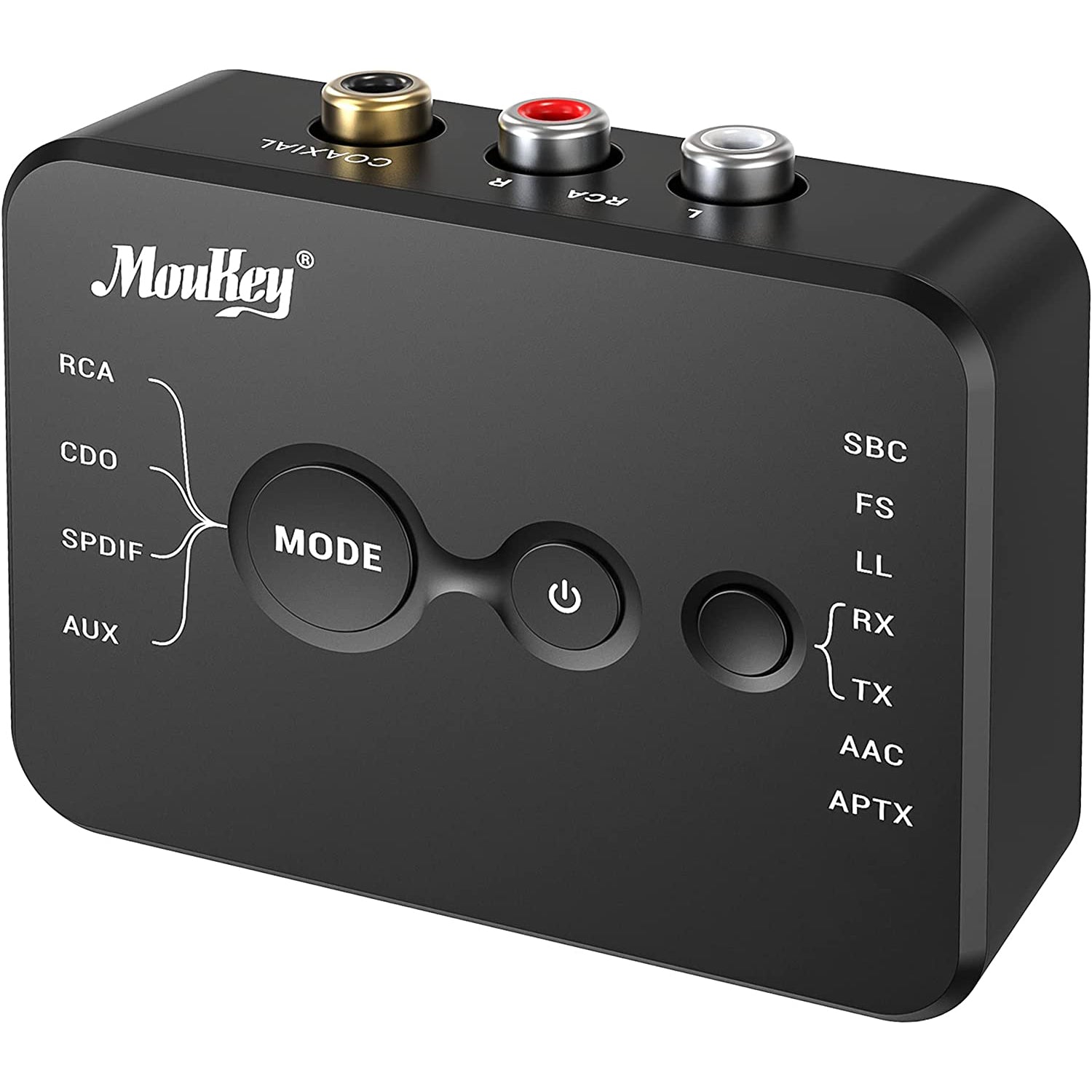 

Moukey MBRT1 2-in-1 Bluetooth 5.0 Transmitter Receiver 3.5mm Wireless Adapter Digital Optical for Tv/Home Audio Stereo System
