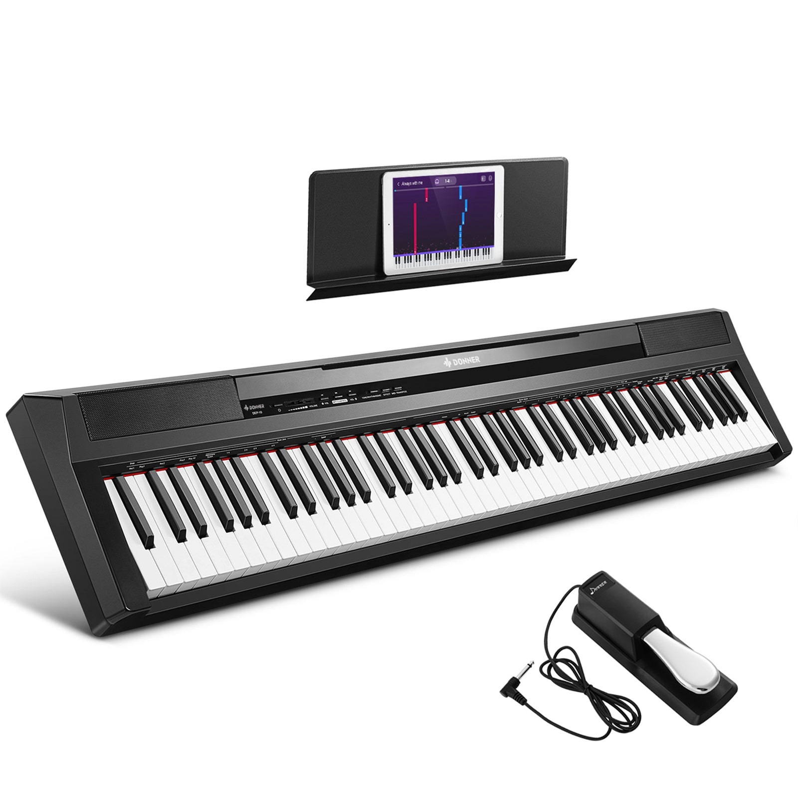 

Donner DEP-10 Portable 88 Key Semi-Weighted Digital Piano with Sustain Pedal