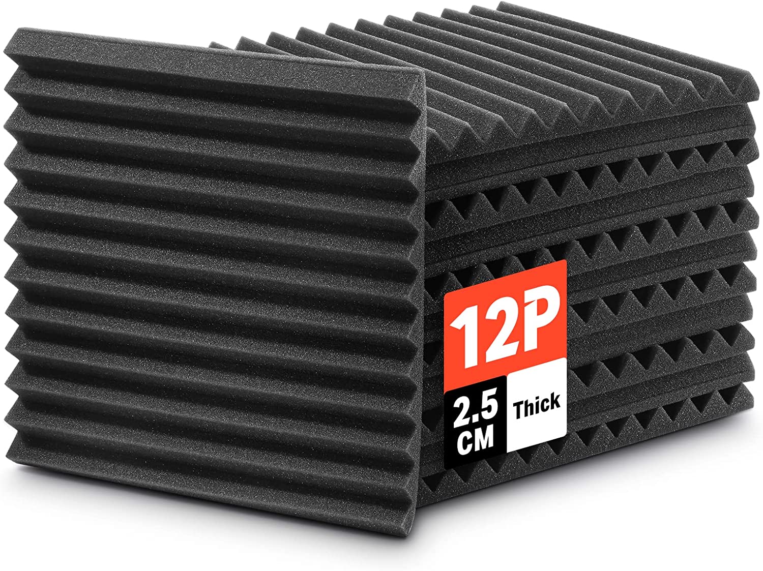 

Donner 12-Pack Fireproof Acoustic Foam Panels, 1 Inch