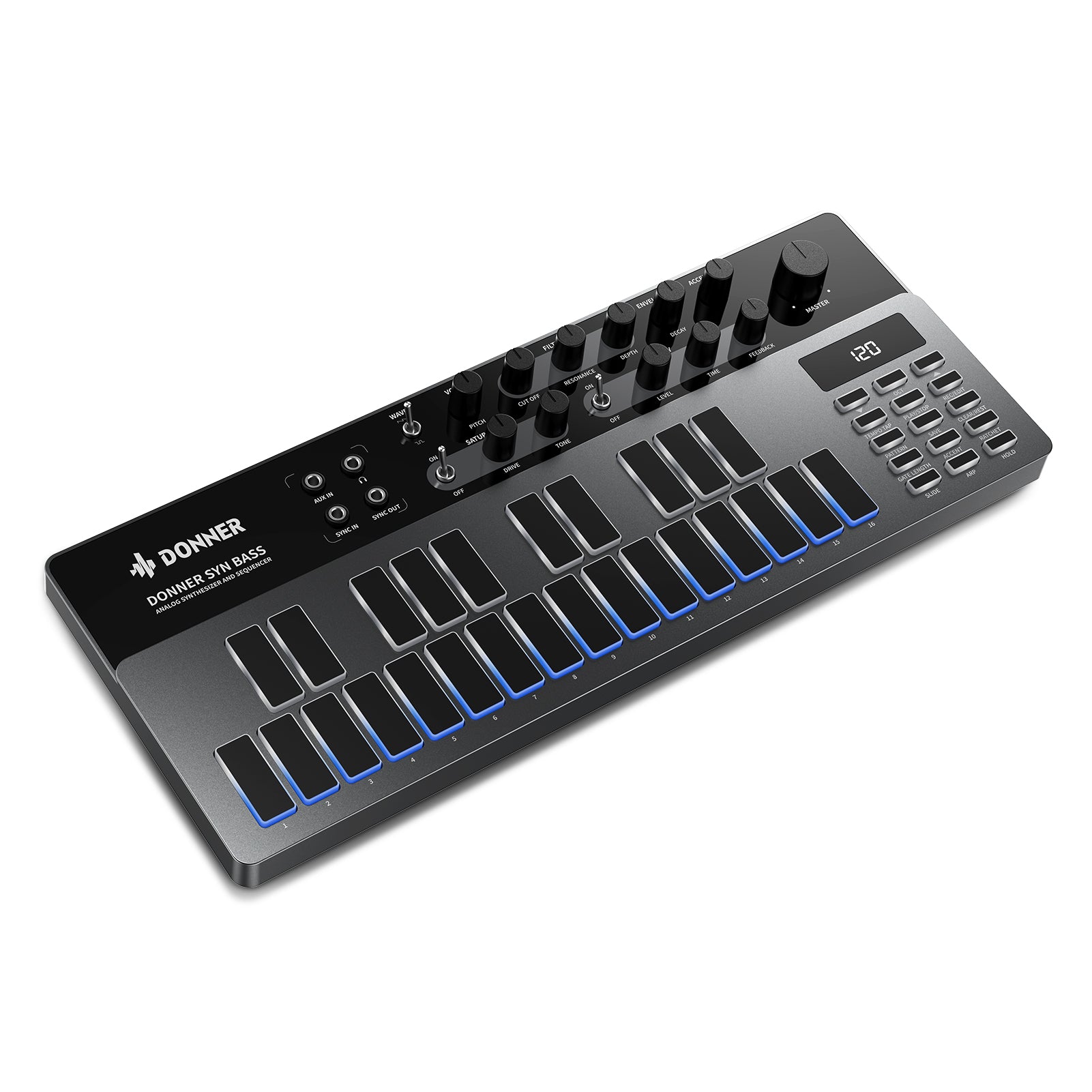 

Donner B1 Analog Bass Synthesizer & Sequencer