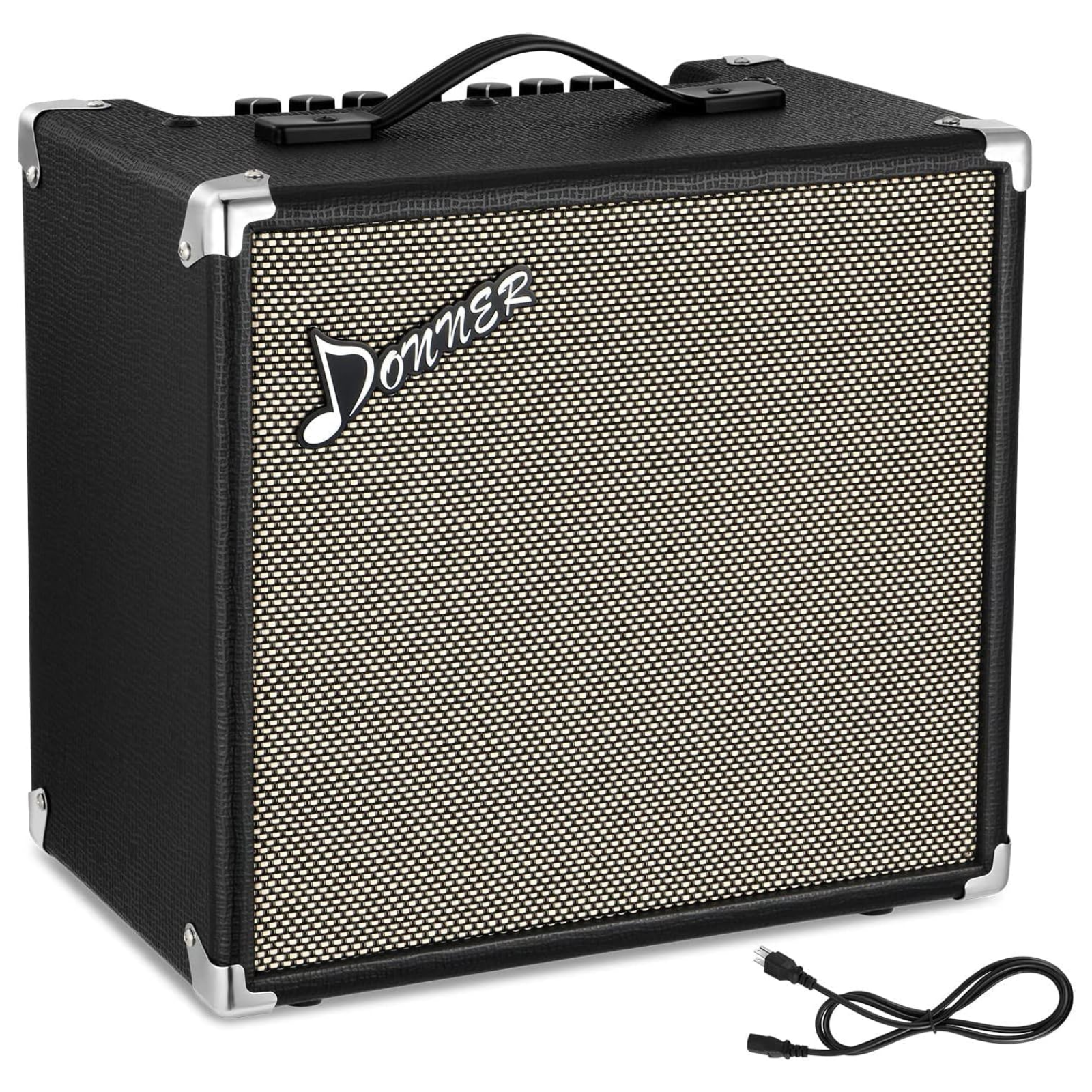 

Donner DBA-30 30W Bass Guitar Amplifier with Onboard Clean and Distortion Overdrive Dual Tone Switching for Practice Combo