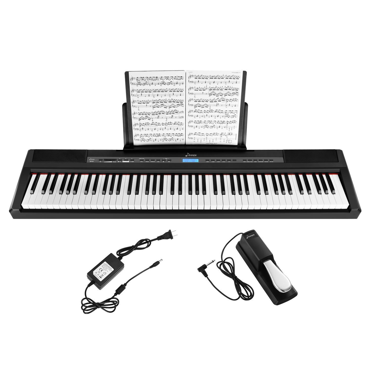 

Donner DEP-20 Portable 88 Key Weighted Digital Piano with Sustain Pedal for Beginner
