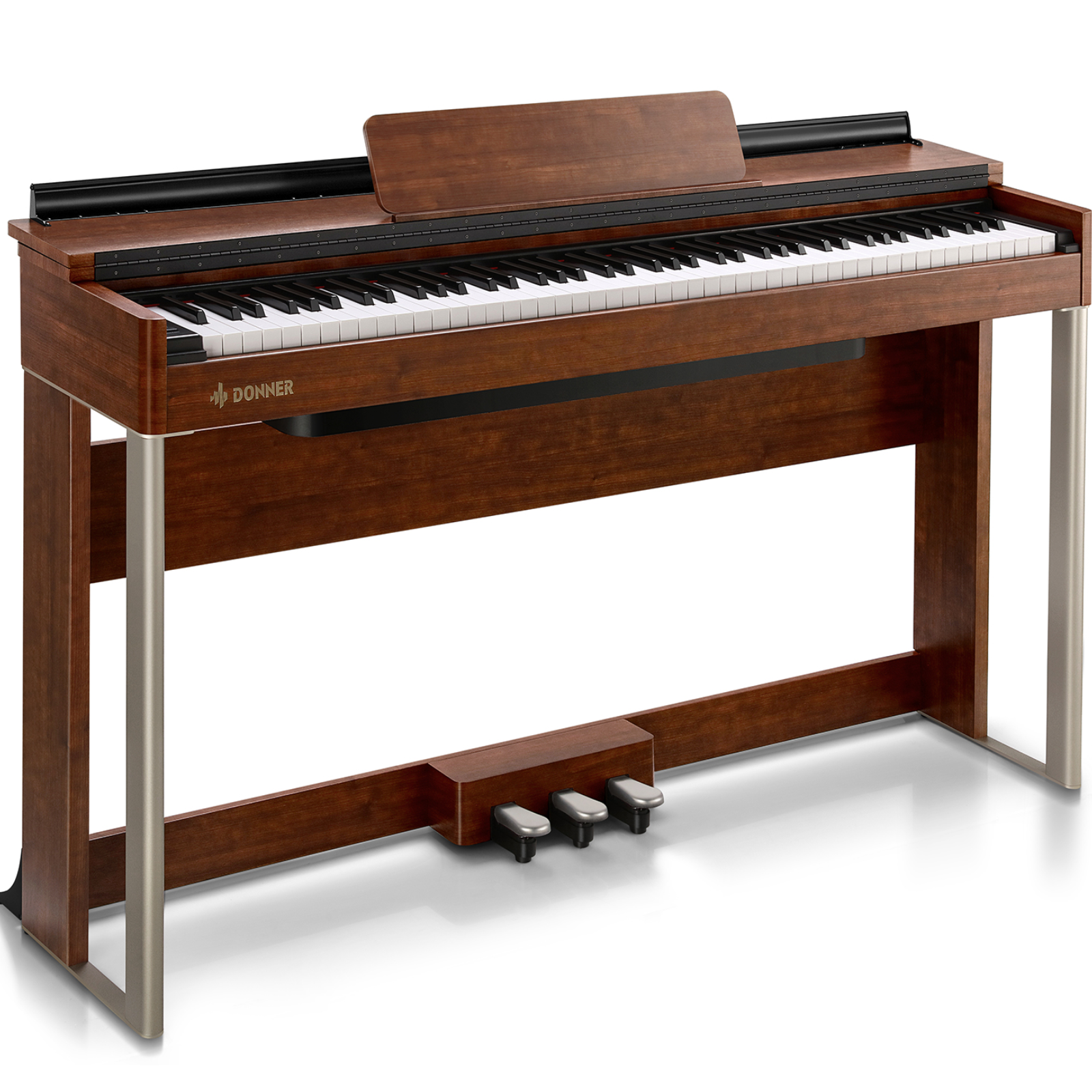 

Donner DDP-200 Wooden 88 Key Dynamic Graded Hammer Action Weighted Upright Digital Piano for Professionals