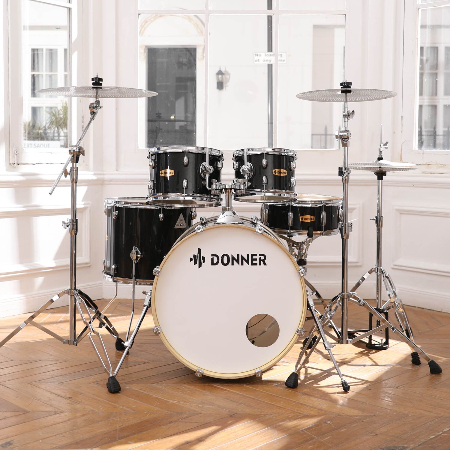 

Donner DDS-520 22-inch 5-Piece Professional Drum Kit Full-Size Silent Set