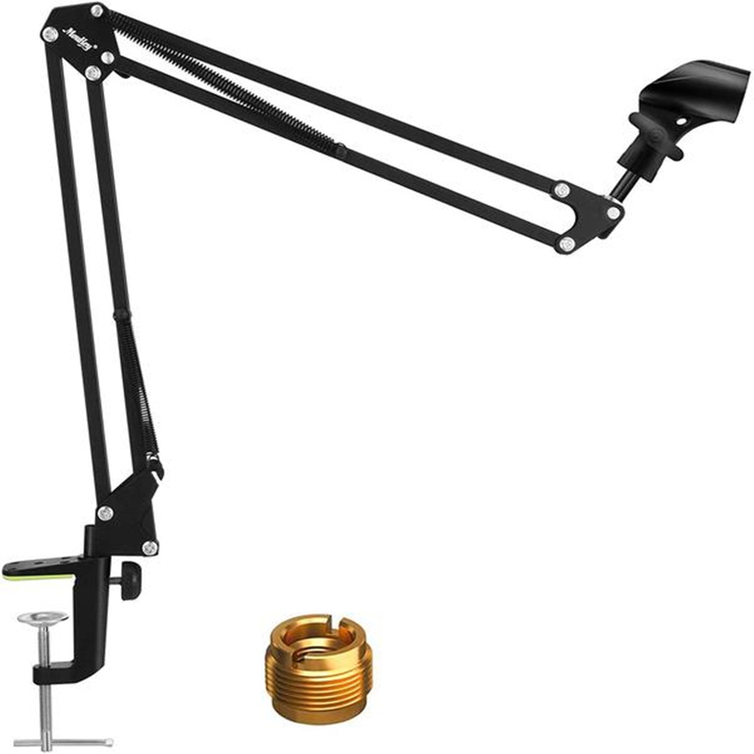 

Moukey MMs-1 Mic Arm Microphone Boom Suspension Stand with Anti-Slip Clip Adjustable Universal for Blue Yeti Snowball Shure
