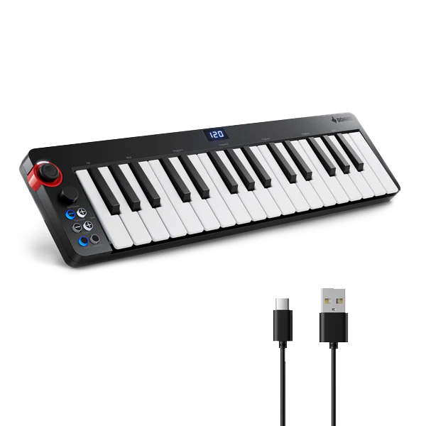 

Donner N-32 32-Key MIDI Keyboard Controller Sequencer with Digital Tube Screen