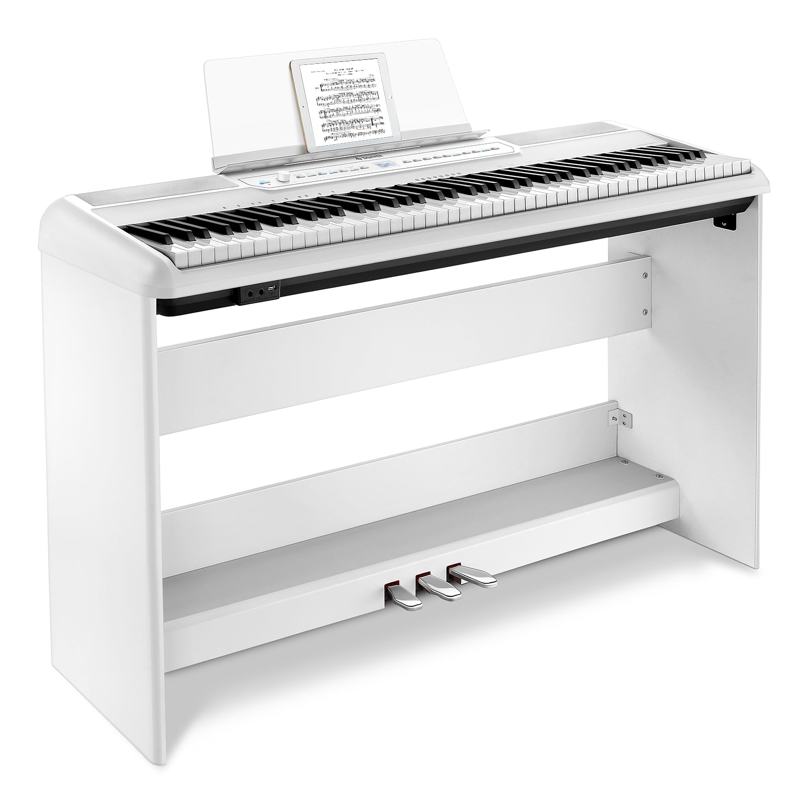 

Donner SE-1 White 88 Key Weighted Graded Hammer Action Digital Piano with Stand Headphone