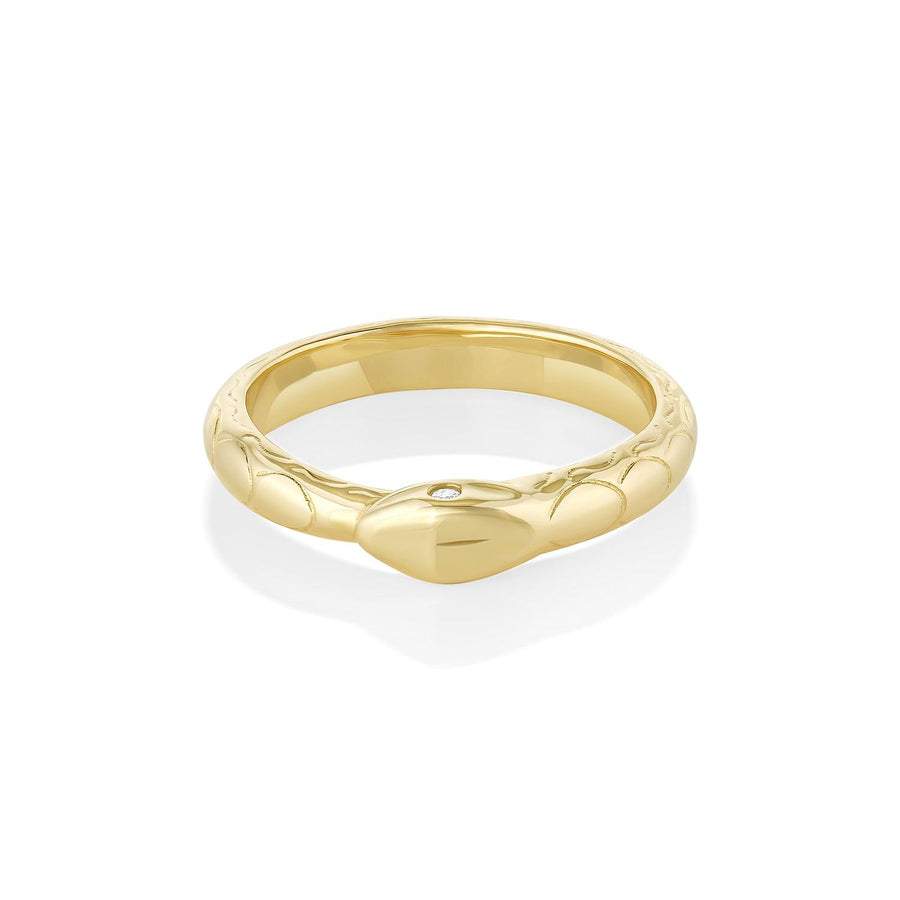 Everyday Cigar Band | Classic Simple Everyday Gold Ring 8.25 / 14K Yellow Gold by Marrow Fine