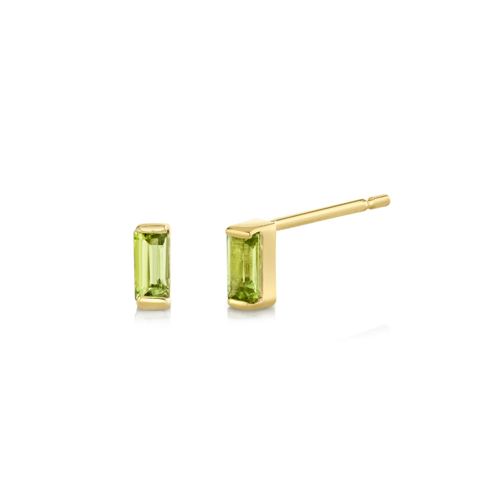 Peridot August Birthstone - Stud Earrings I Misahara