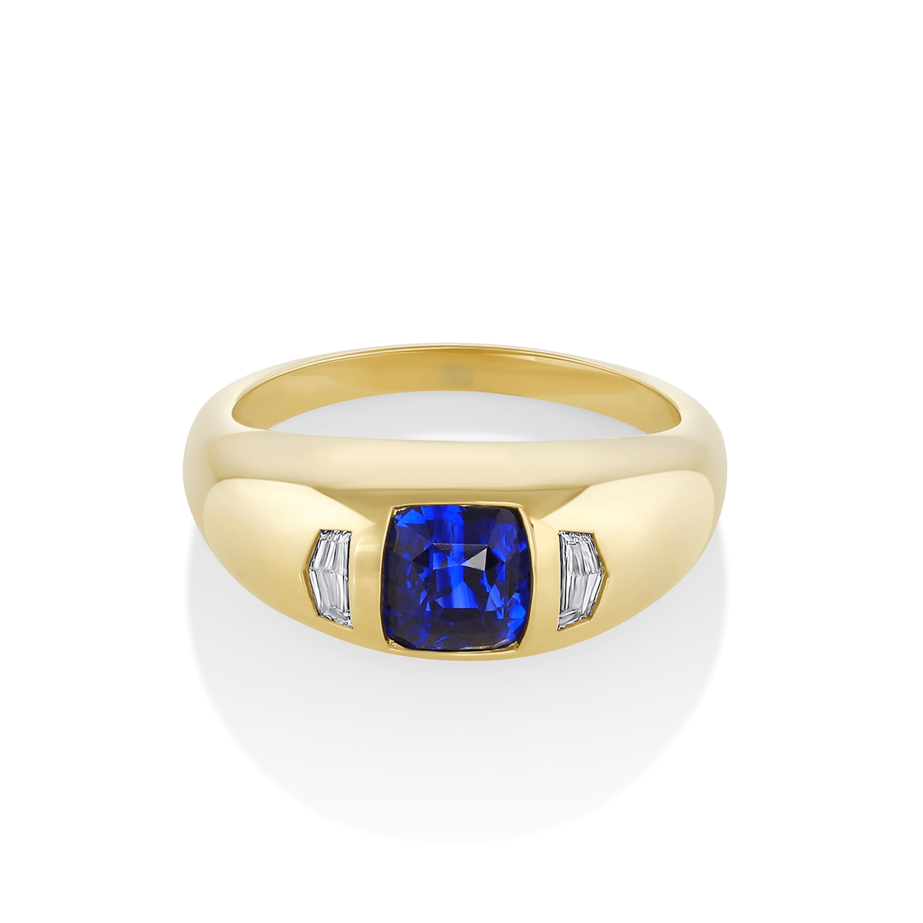 The Erudite Blue Sapphire Gold Ring