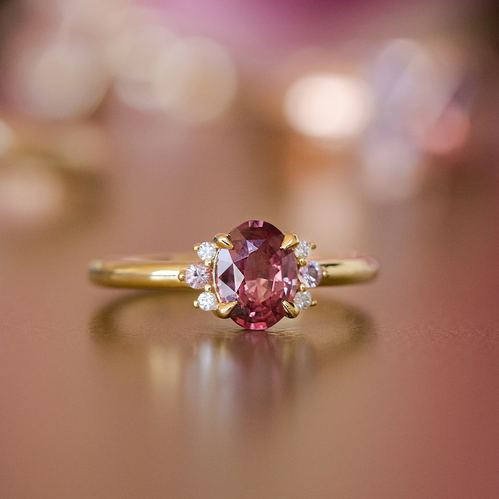 1.06ct Ruby Cluster Ring