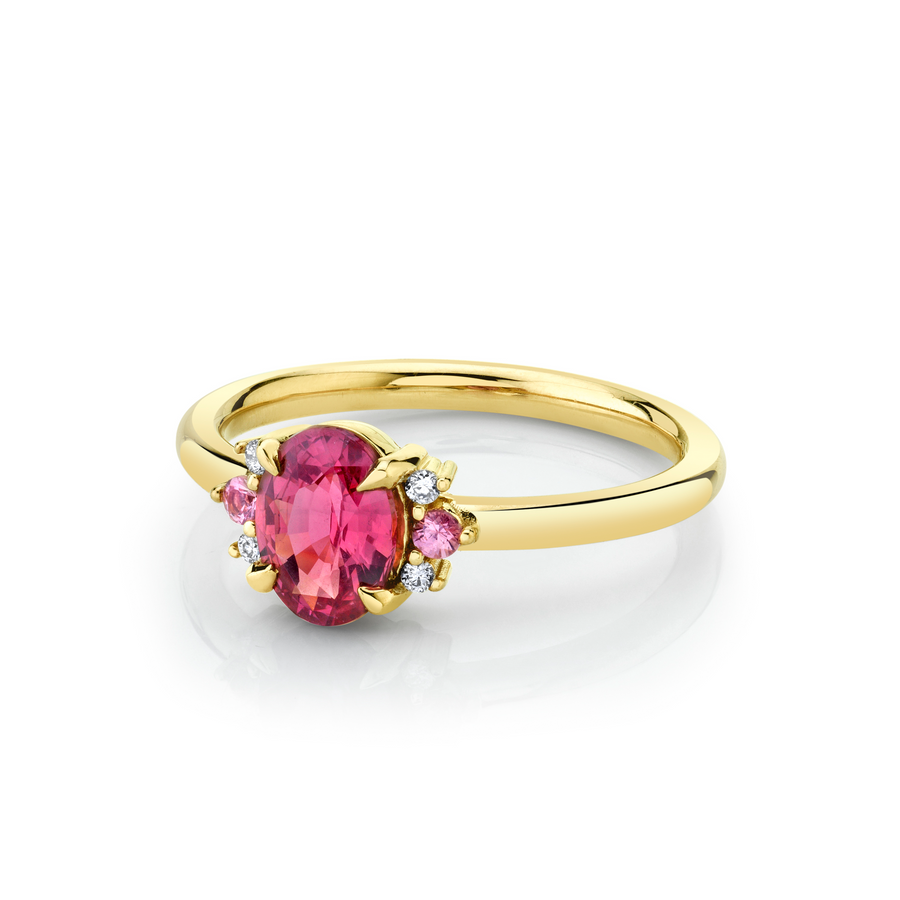 1.06ct Ruby Cluster Ring