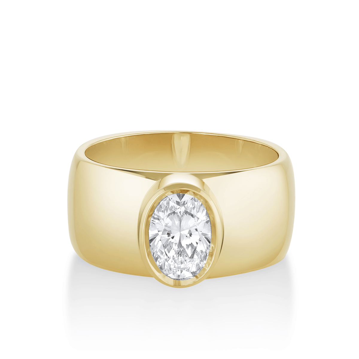 The Harlow Cigar Band Engagement Ring - Marrow Fine