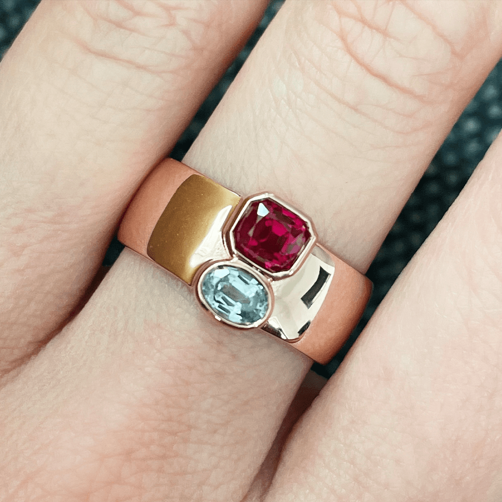 Ruby & Sapphire Relic Ring